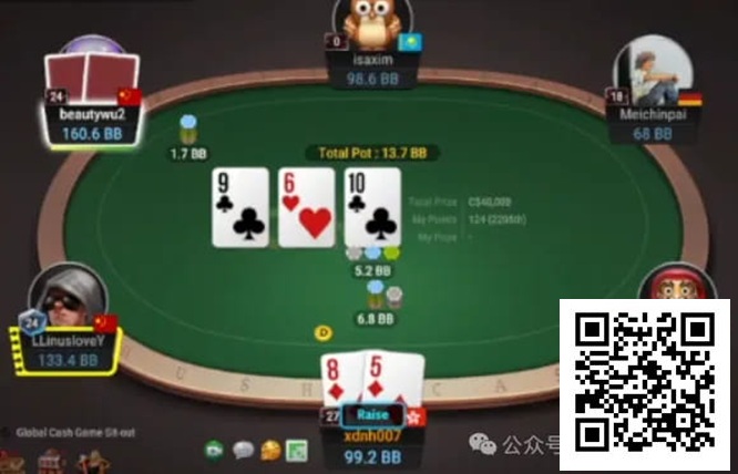 牌局分析：知道你肯定会bluff，所以让你免费买花